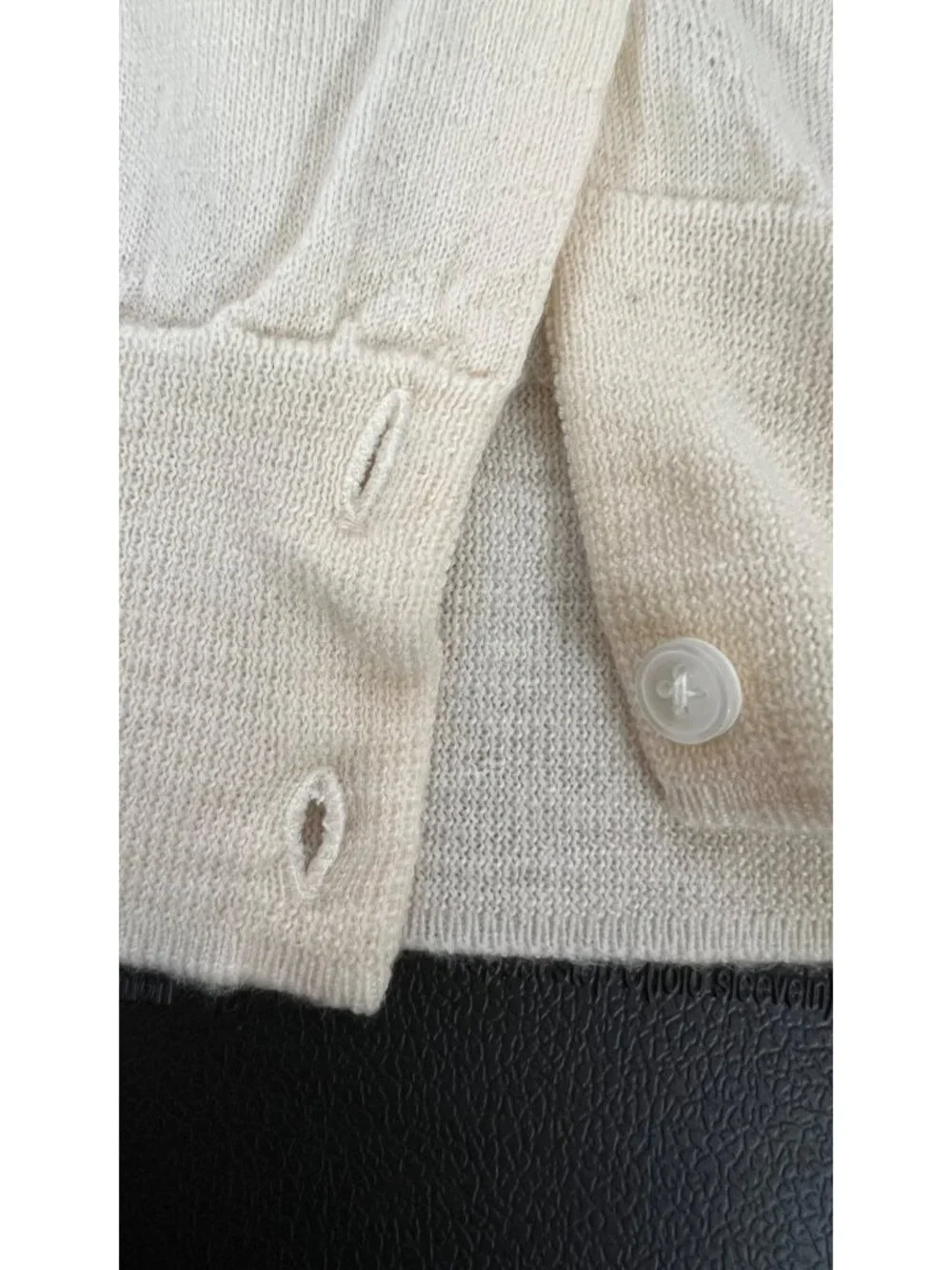 J.Crew Merino Wool Cardigan M Hollywood Production Modified V-Neck Sequin Prop